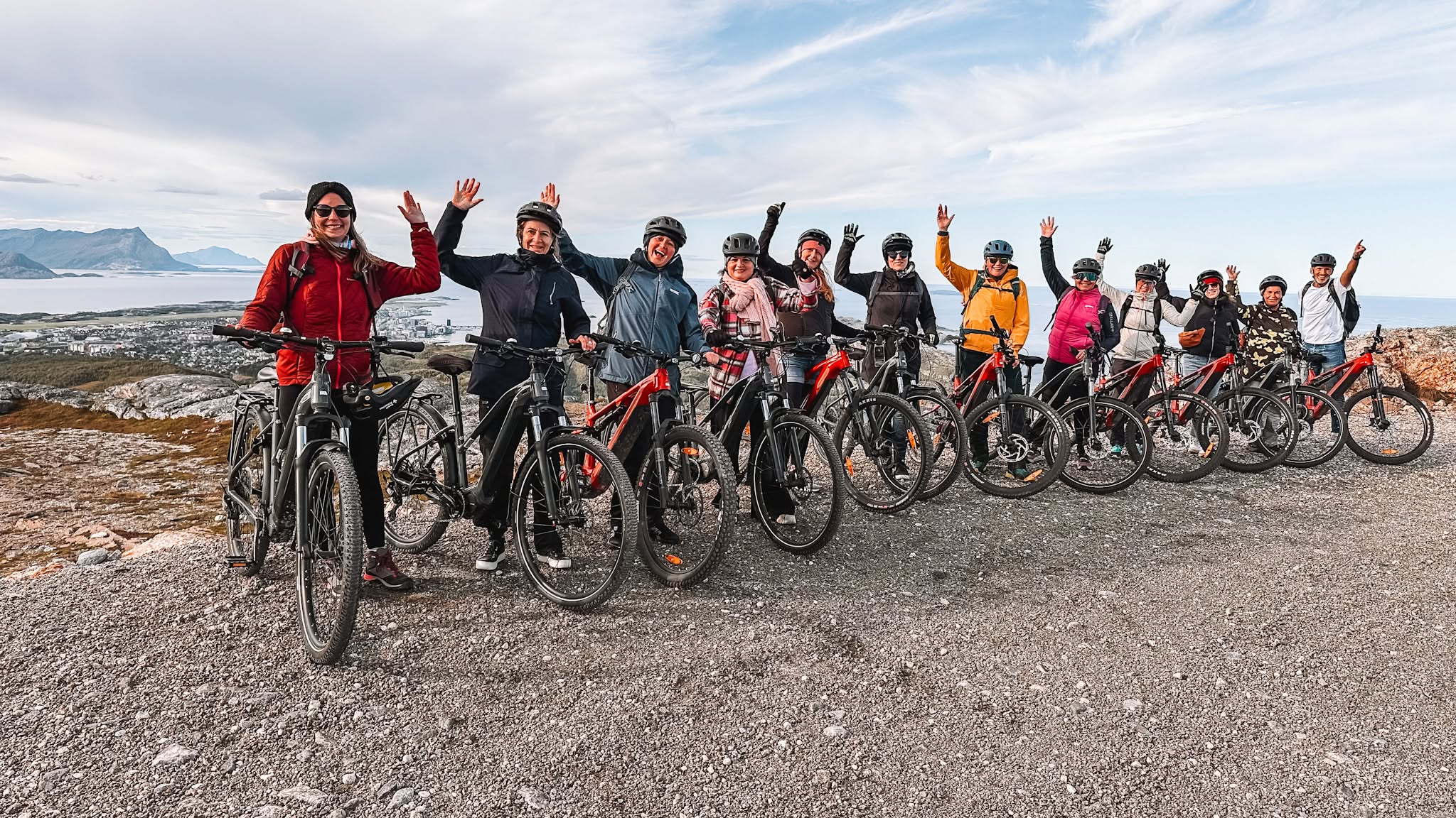 Baja Bikes customers enjoying a guided bike tour