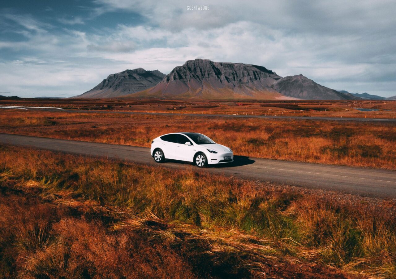 EV Road Trip Blue Car Rental